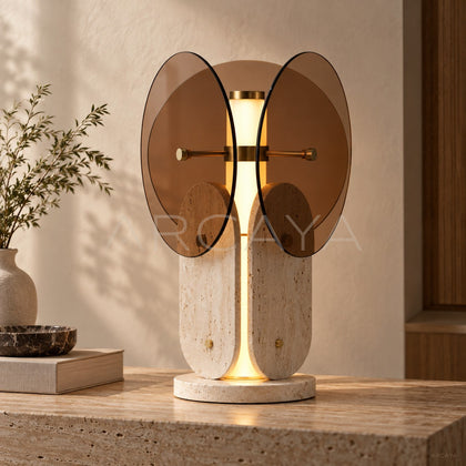 Amber Three Wing Table Lamp 21955 - main
