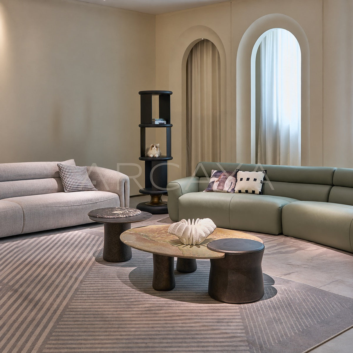 Cloud Stone Nesting Coffee Table - main
