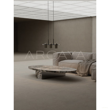 Aston Minimalist Marble Coffee Table Series - scene