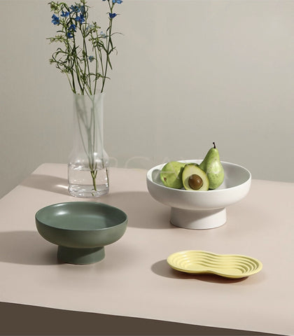 Ceramic Fruit Offering Plate - scene