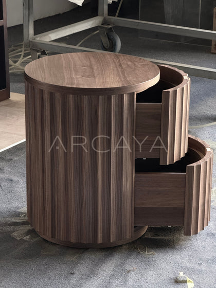Black Walnut Nightstand - detail