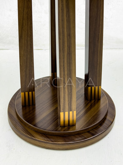 Mid Century Inlaid Side Table - detail