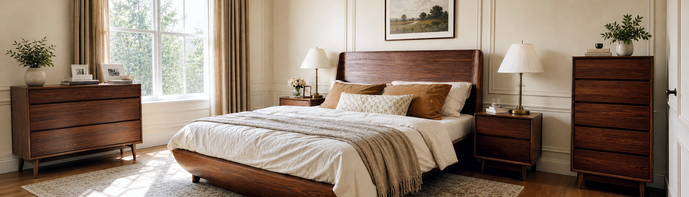 A calmer bedroom starts with the right foundation.