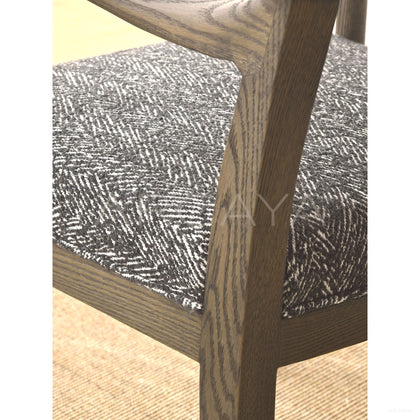 Oak Smoked Light Brushed Dining Chair - scene