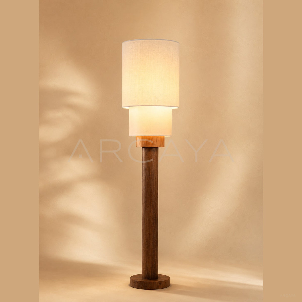 Solid Wood Floor Lamp Warm in detail