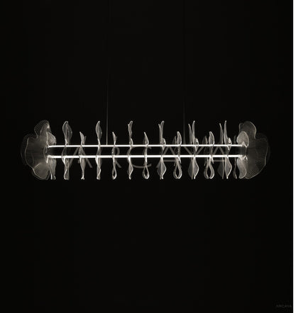 Linear Crystal Petal Pendant Light 23034 - scene