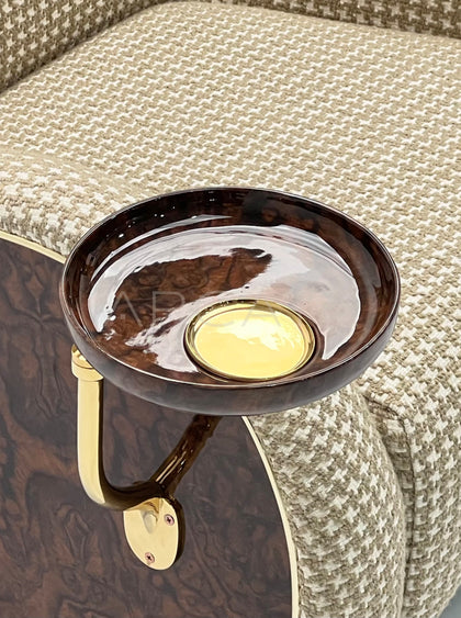 Italian Mid Century Sculptural Cigar Lounge Chair - scene