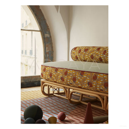 Colorful Linear Woven Rug Dsm P016 F - scene