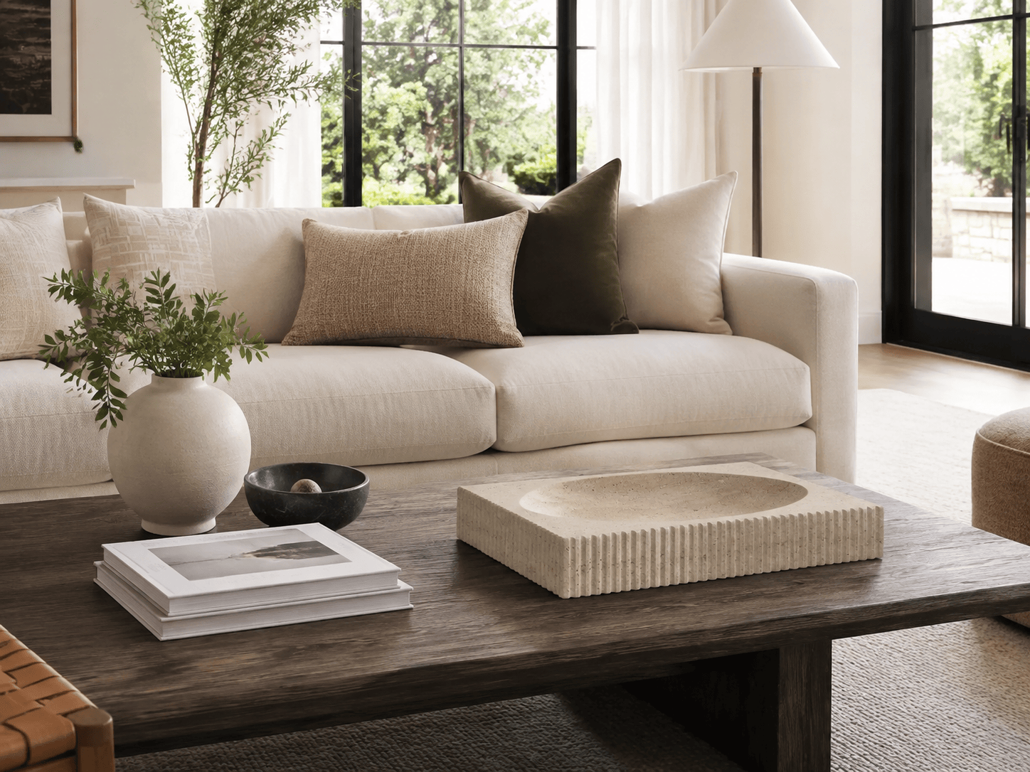 Bowls in a modern room