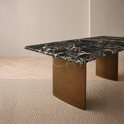 Bulgari Black Dining Table In Stock - main