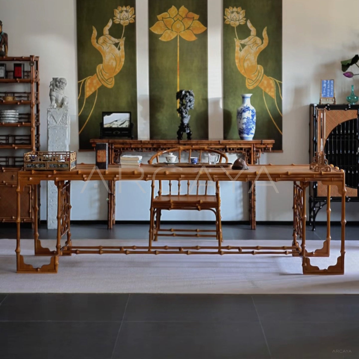 Large Tea Tray Long Tea Table - main