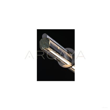 Linear Crystal Tube Black Clip Pendant Light 80599 - scene