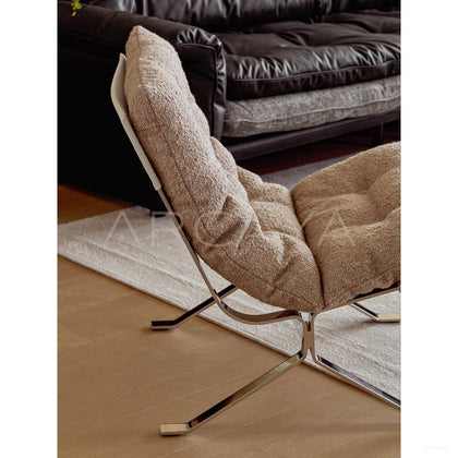 Ohm Lounge Chair Wool Boucle - scene