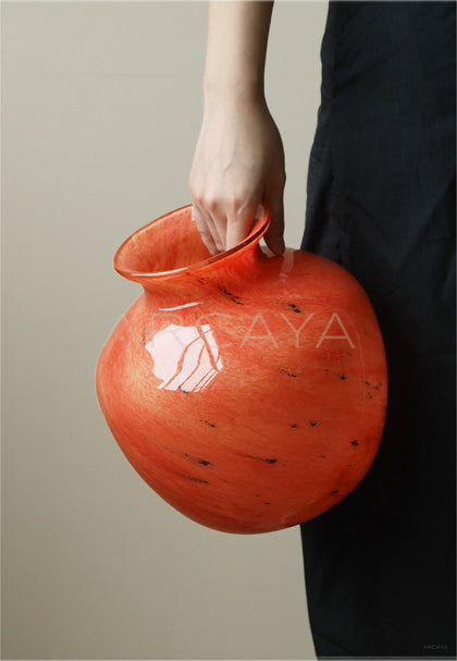Glass Hydroponic Art Vase - scene