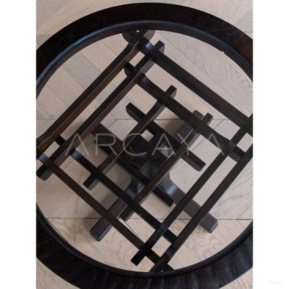 Tenon Nexus Glass Table - scene