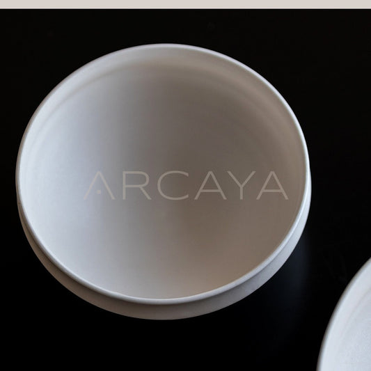 Amu Collab Folded Edge Ceramic Soup Bowl - main