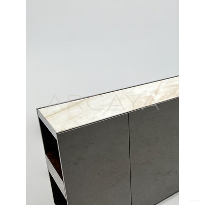 Italian Stone Burl Veneer Sideboard - scene