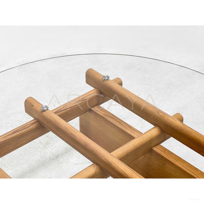 Villa Tempered Glass Coffee Table - scene