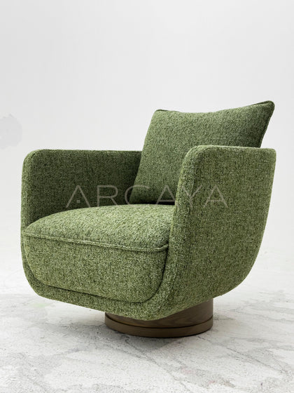 Matcha Green Swivel Lounge Chair - scene