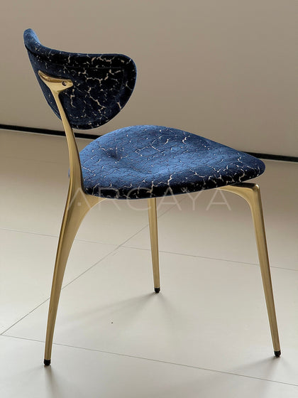 Deep Blue Lounge Chair - scene