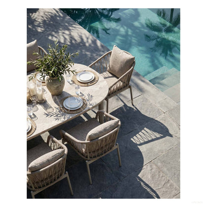 Outdoor Dining Table And Chairs Set - scene