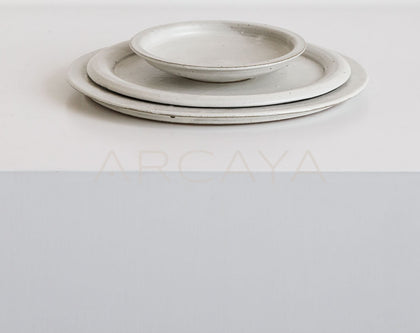 Amu Collab Ceramic Round Dinner Plate - scene