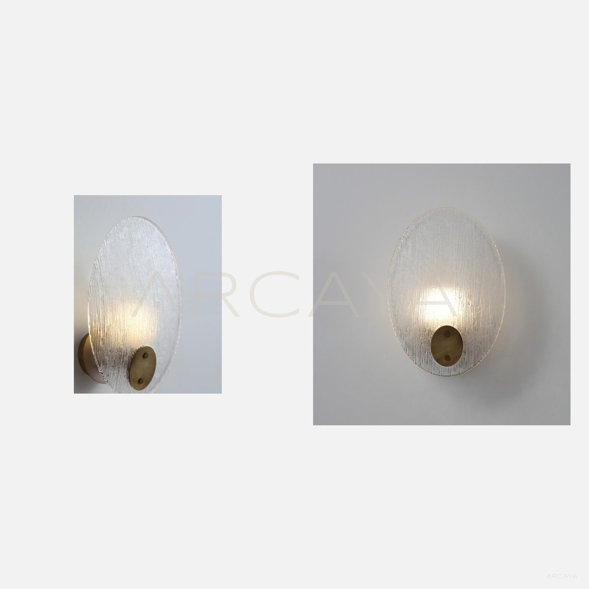 Clear Flower Leaf Wall Light 54113 in detail
