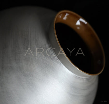 Dadan Silver Glaze Art Ceramic Vase - scene