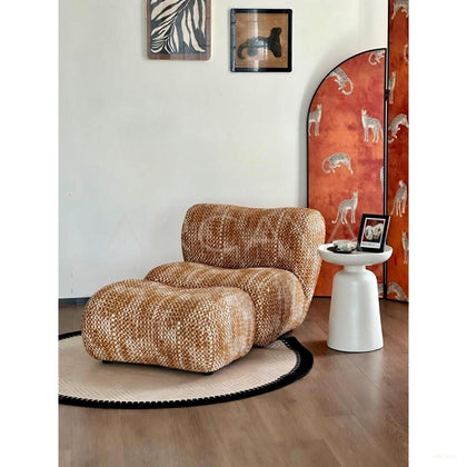 Lazy Lounge Chair With Ottoman - scene