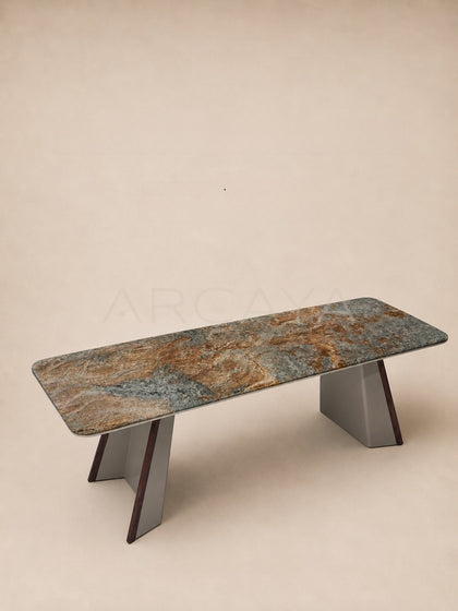 Daze Amazon Blue Stone Tea Table - scene