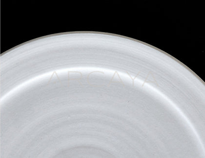 Amu Collab Plain White Shallow Plate - scene