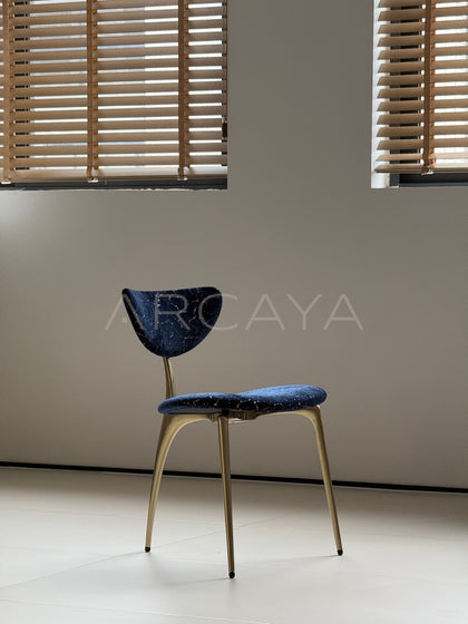 Deep Blue Lounge Chair - scene
