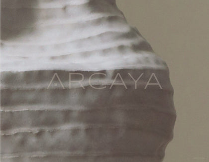 Plain White Layered Pleat Ceramic Vase - scene