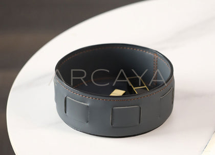 Leather Desktop Storage Box Tray - scene