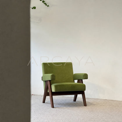 Spring Green Mid Century Lounge Chair - main