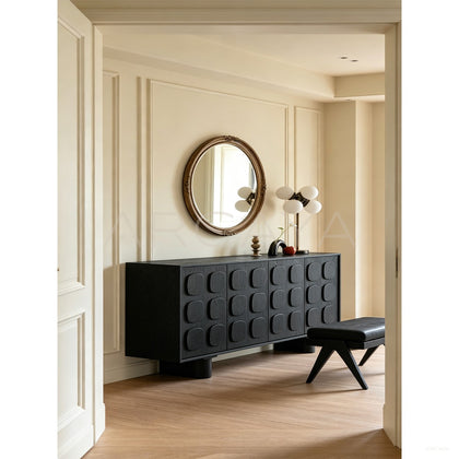 Mid Century Charcoal Relief Sideboard - scene