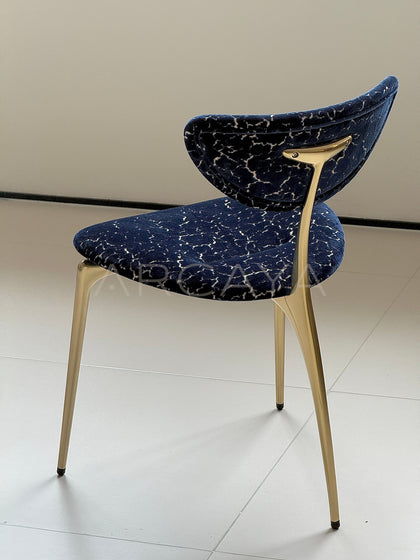 Deep Blue Lounge Chair - scene