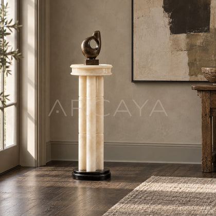 Aston Jiancheng Sculpture Pedestal Table - scene