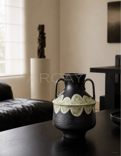 Dadan Double Ear Ceramic Vase Study - scene