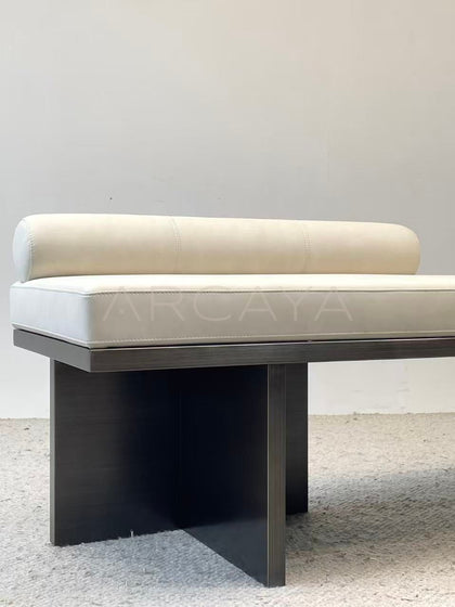 Modern Minimalist Bed End Bench - detail