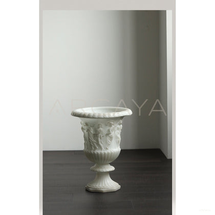 French Mid Century Roman Relief Floor Vase - scene