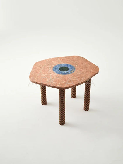 Yiduo Time Slice Marble Side Table - scene