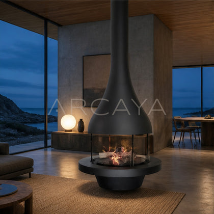 Violet Hanging Fireplace - scene