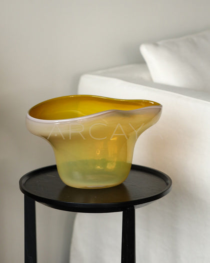 Glazed Glass Fruit Bowl Modern - scene