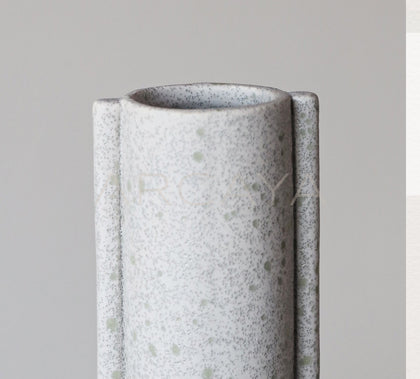 Double Ear Wabi Sabi Ceramic Vase Desktop - scene