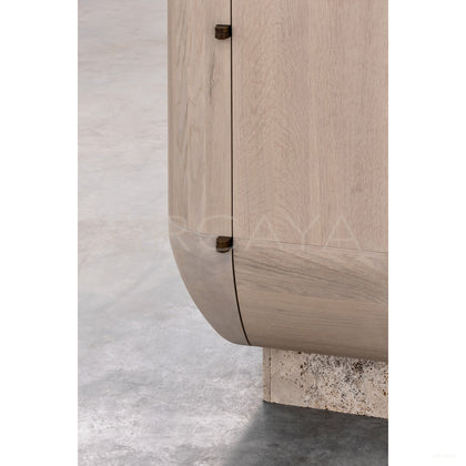 Aston Travertine Oak Sideboard - scene