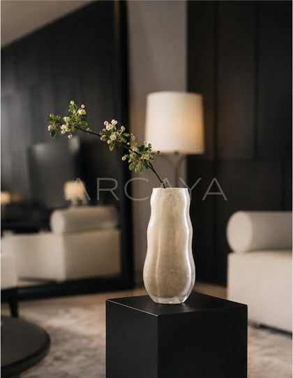 Handmade Pleated Glass Vase - scene