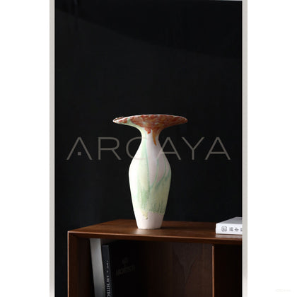 Wabi Sabi Drip Glaze Gradient Ceramic Vase - scene