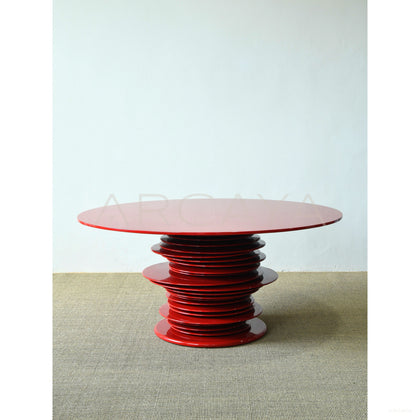 Custom High Gloss Art Round Table - scene