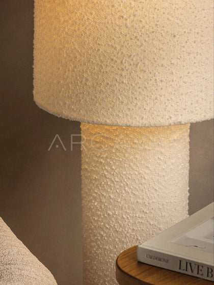 Straight Cylinder Fabric Floor Lamp - scene
